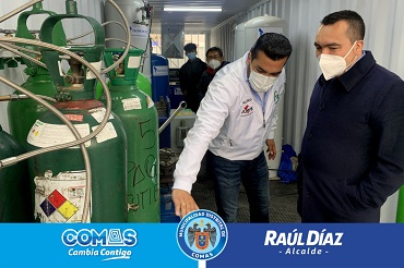 Asociación de Municipalidades del Perú brindó oxigeno gratuito a 60 paciente Covid-19 del distrito de Comas.   